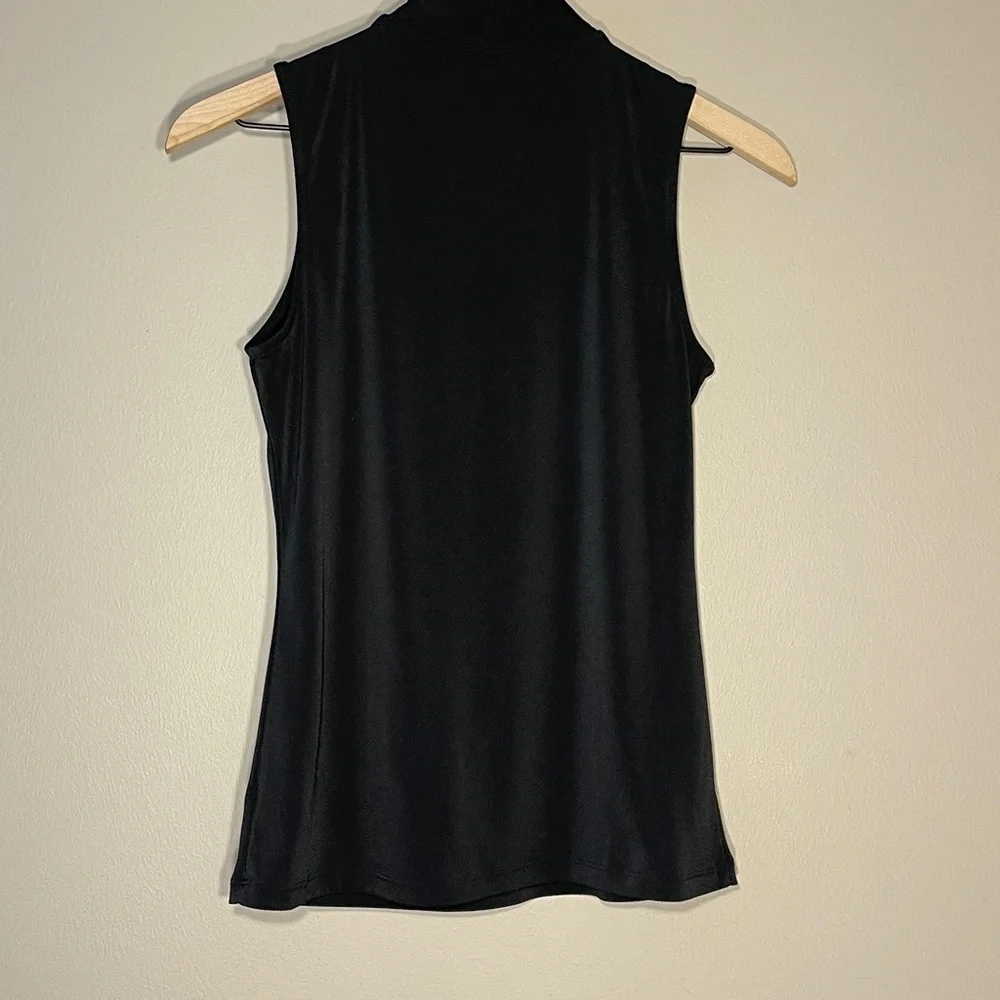The Limited Black Lavalliere Bow Sleeveless Blouse Size XS - Picture 2 of 6